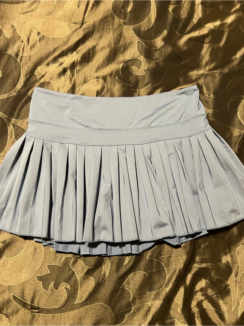 Gold Hinge Dusty Blue Pleated Athletic Performance Tennis Skort Skirt Women’s XL